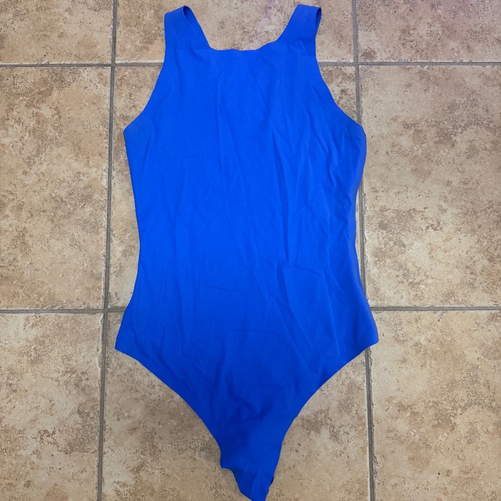 Bright royal blue bodysuit